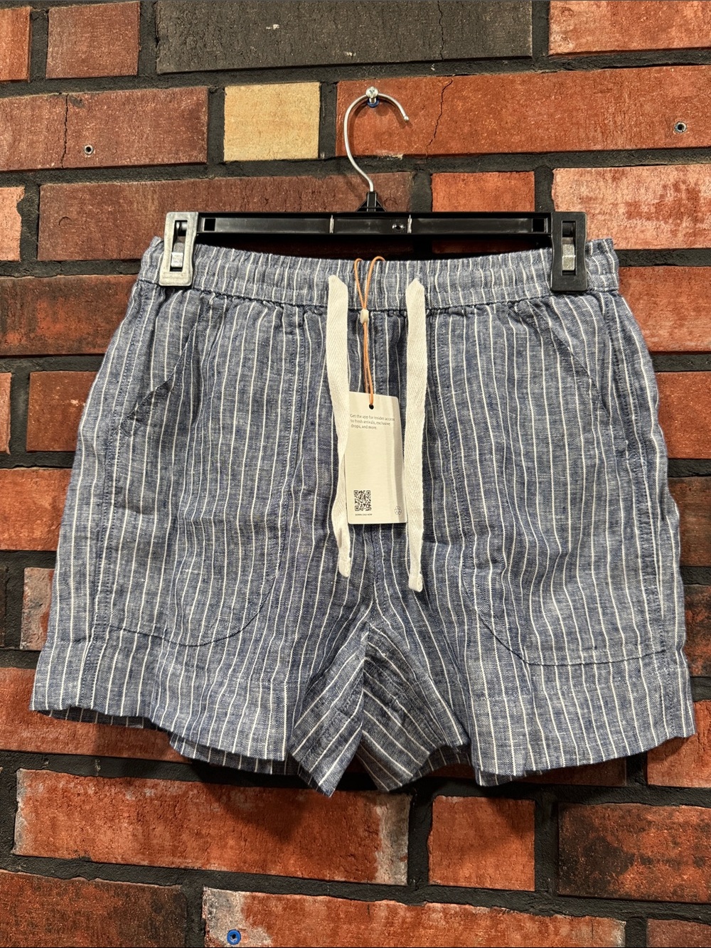 Quince Striped Linen Short - Picture 1 of 7
